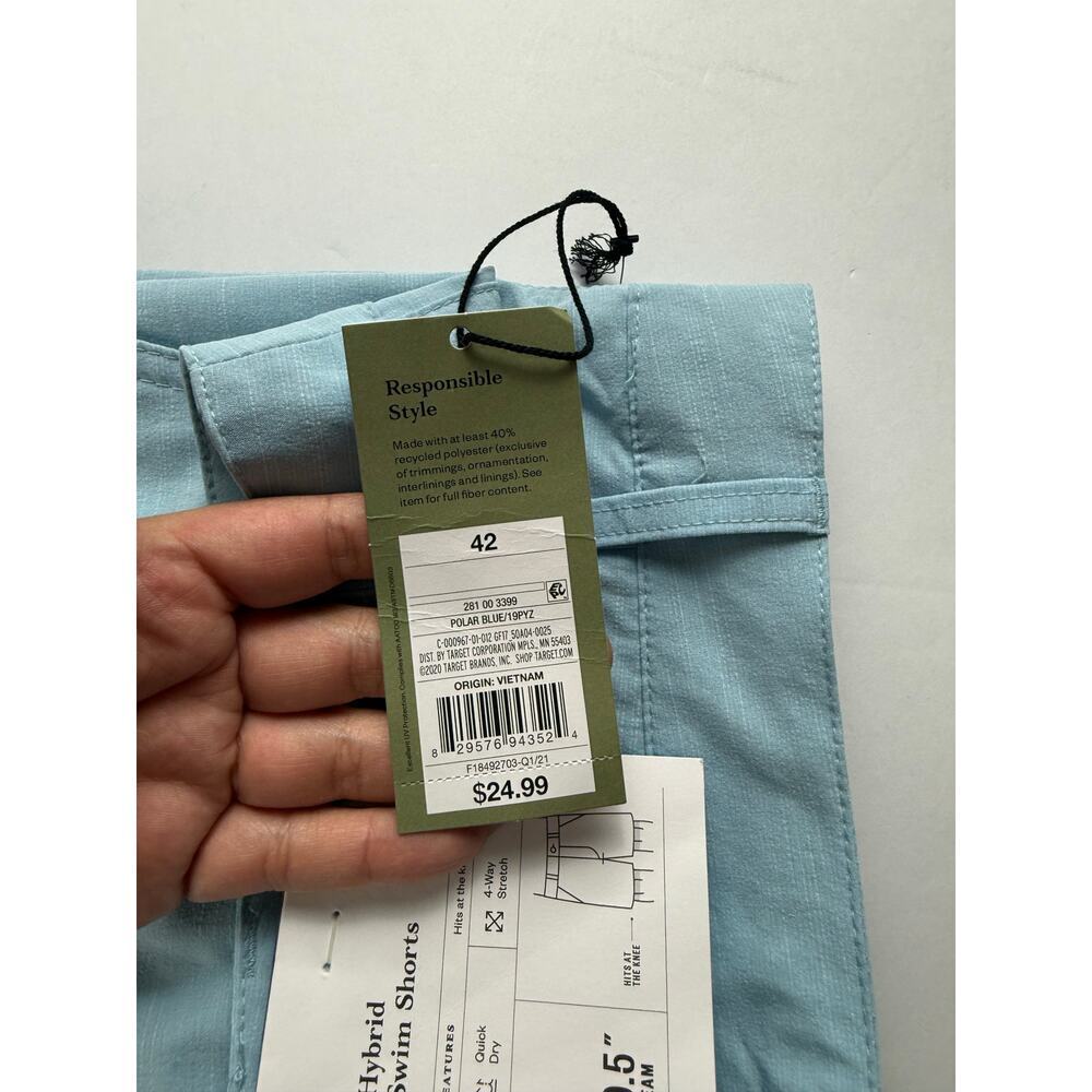 Goodfellow & Co Hybrid Swim Shorts - Size 42 - Blue - Picture 5 of 7